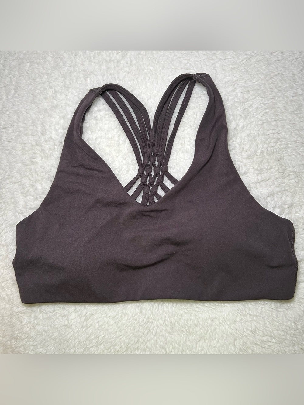 Aerie Offline Real Me Stretch Medium Support Macrame Sports Bra Medium